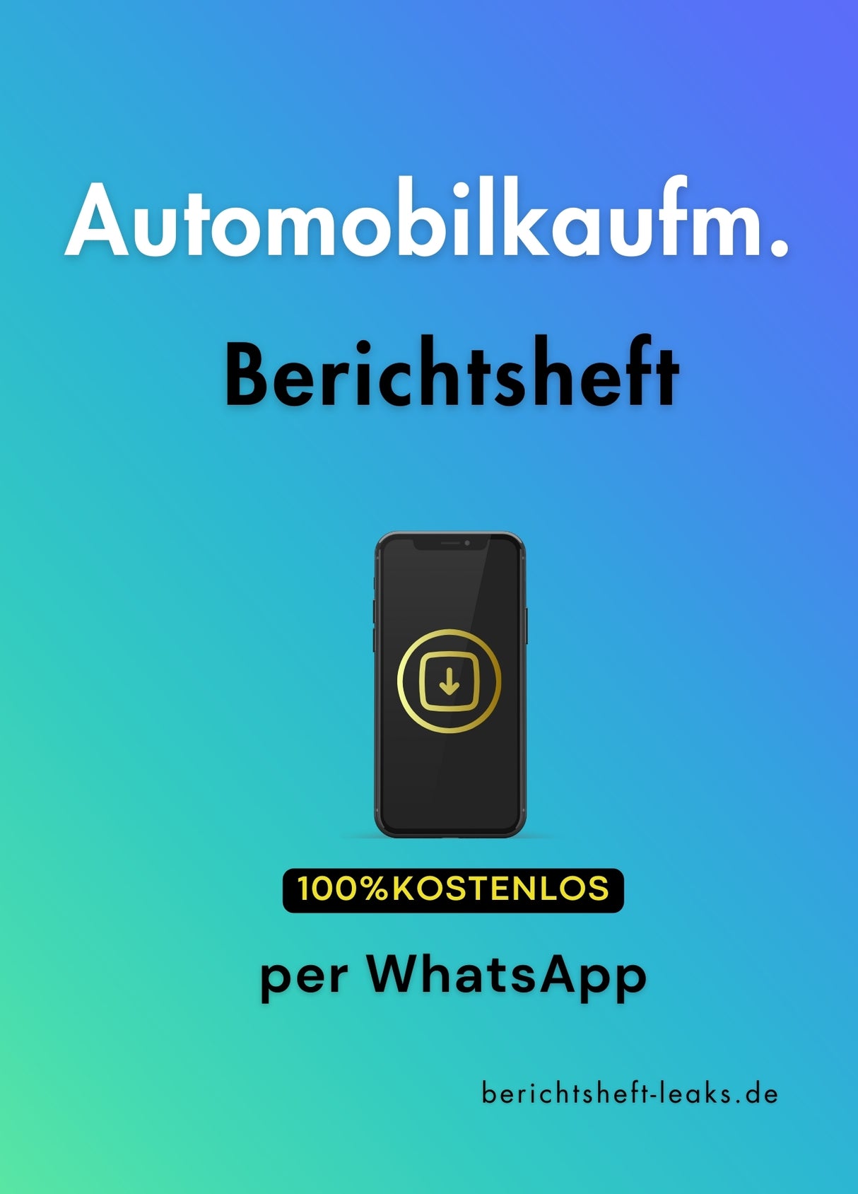 Berichtsheft - Automobilkaufmann/-frau